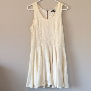 Express Cream Lace Dress